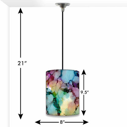 Best Designer Pendant Lamp - Alcohol Ink Styled Design Nutcase