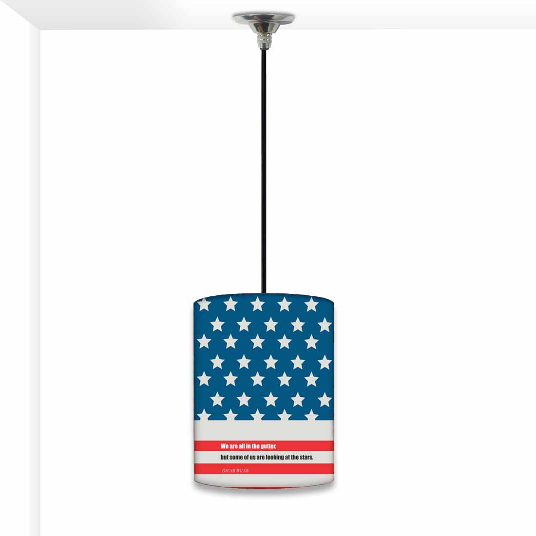 Amazing Designer Pendant Lamp - Stars & Strips Nutcase