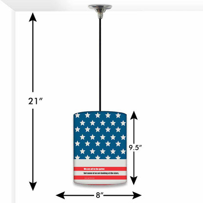 Amazing Designer Pendant Lamp - Stars & Strips Nutcase