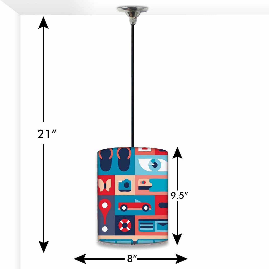 New Ceiling Hanging Pendant Lamp - Retro Elements Nutcase