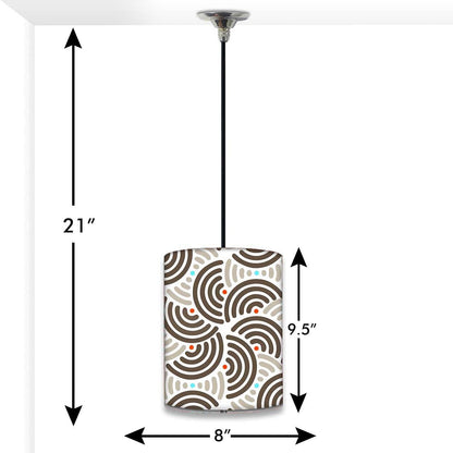 Designer Pendant Lamp for Passage - Semi Pattern Nutcase
