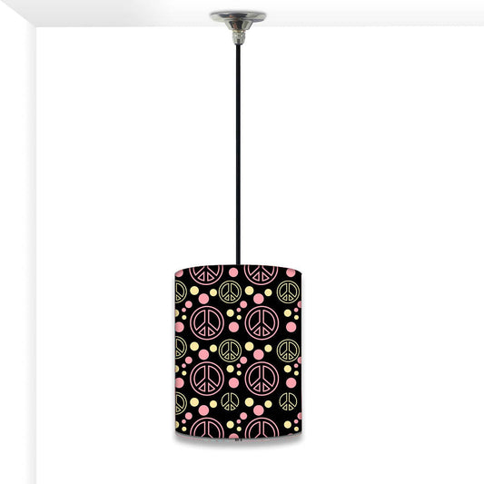 Designer Black Ceiling Pendant Lamp - Peace Nutcase