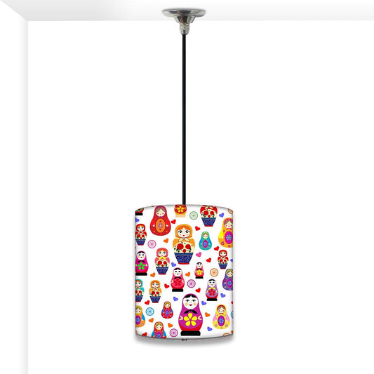 Colorful Ceiling Pendant Lamp - Babushka Dolls Nutcase