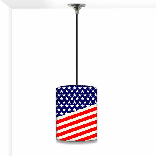 Unique Hanging Pendant Lamp - US Flag Nutcase