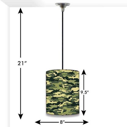 Designer Unique Pendant Lamp - Army camouflage Nutcase