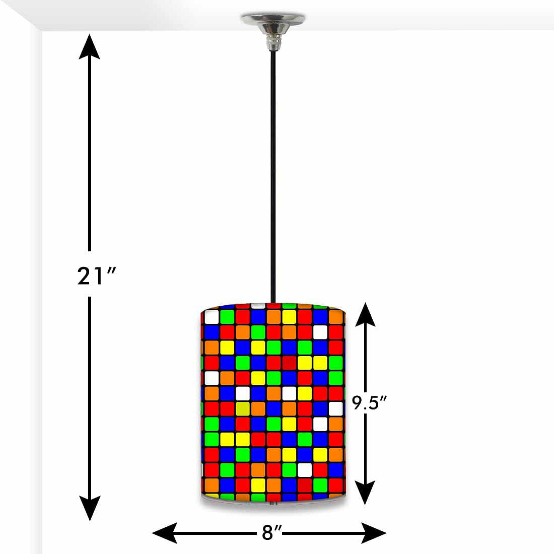 Designer Cool Ceiling Pendant Lamp - Colored Box Nutcase