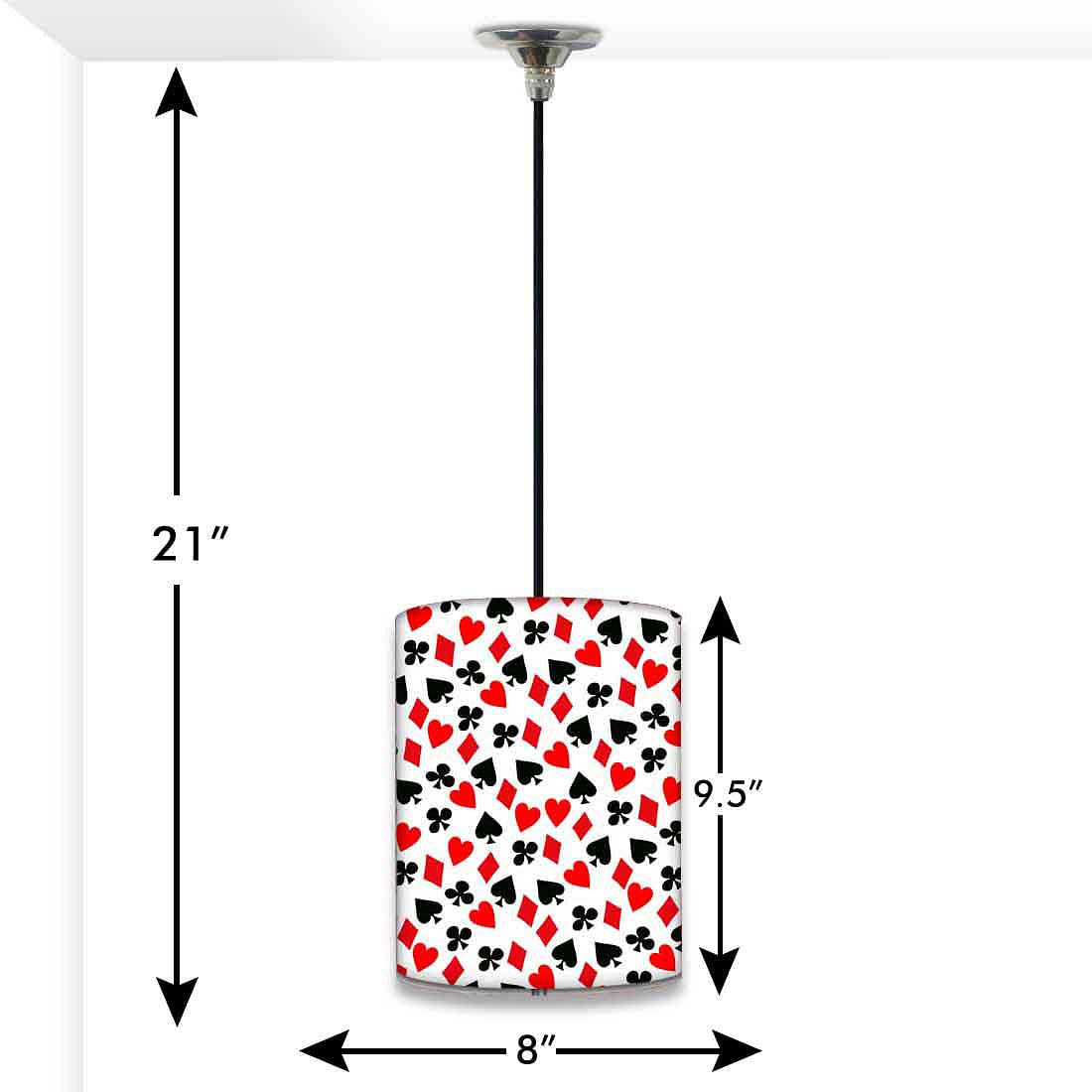 Designer Indoor Pendant Lamp - Playing Cards Nutcase