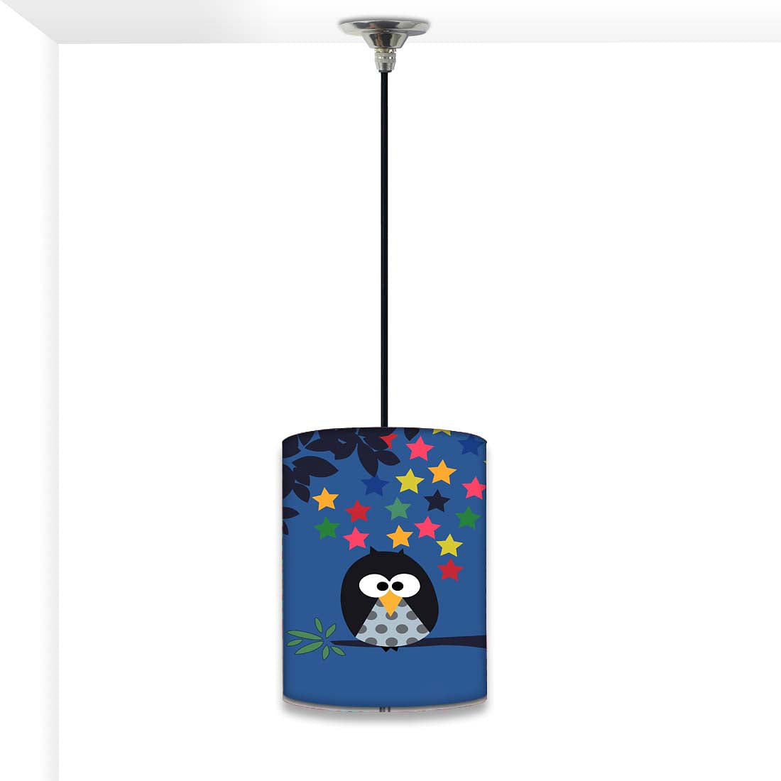 Cute Round Hanging Pendant Lamp - Owl Nutcase