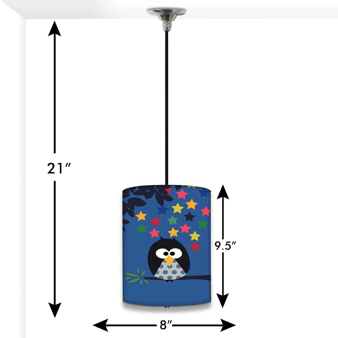 Cute Round Hanging Pendant Lamp - Owl Nutcase