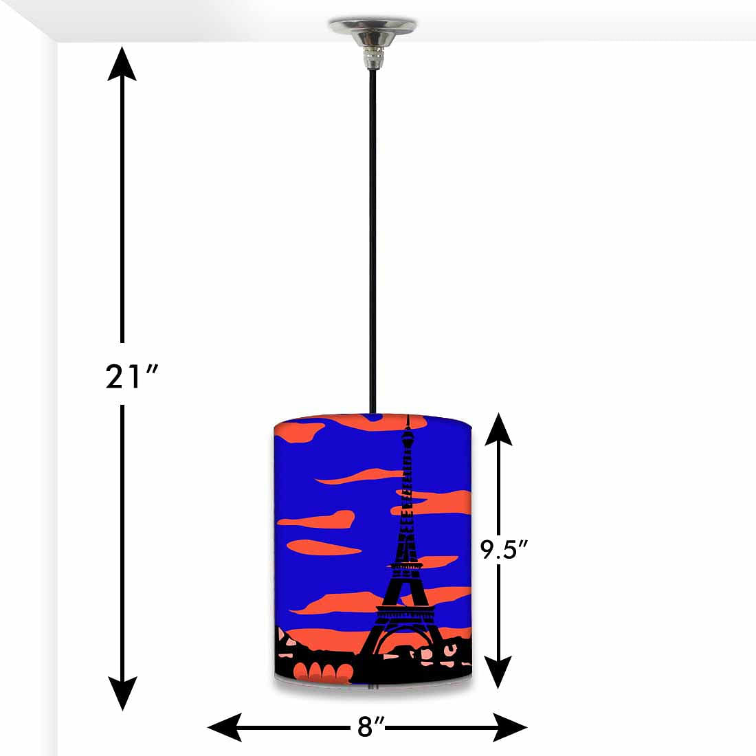Beautiful Unique Pendant Lamp - Eiffel Tower Nutcase