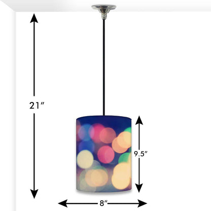Cool Ceiling Hanging Pendant Lamp - Colorful Bokeh Nutcase
