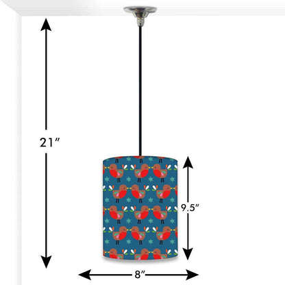Cute Ceiling Hanging Pendant Lamp - Cute Red Baby Birds Nutcase