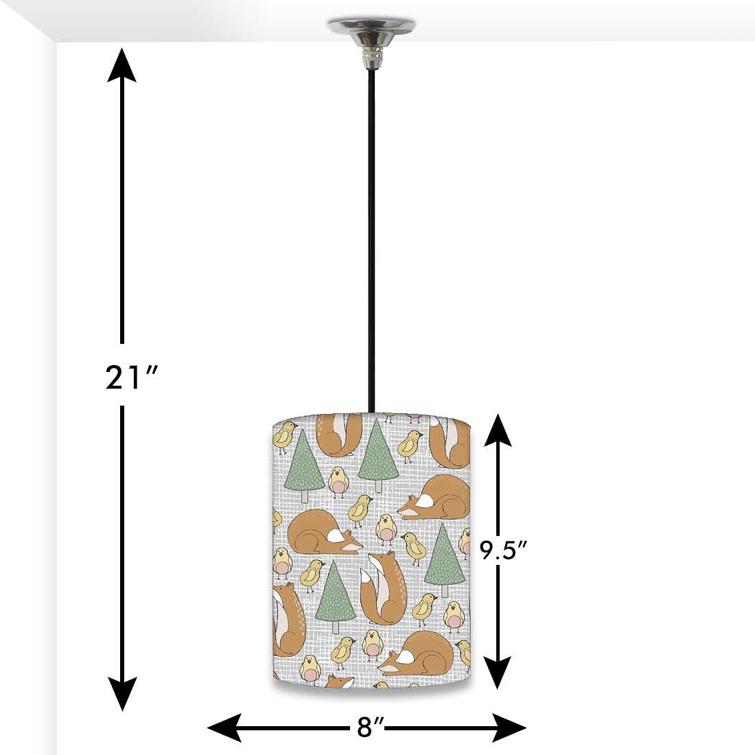 Kids Ceiling Pendant Lamp - Small Birds Nutcase