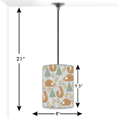 Kids Ceiling Pendant Lamp - Small Birds Nutcase