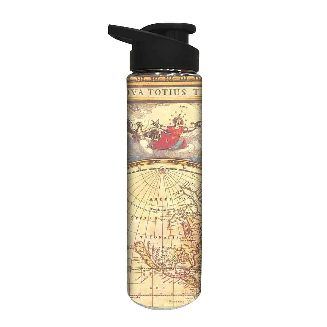 Stainless Steel Water Bottle -  Vintage Map Nutcase