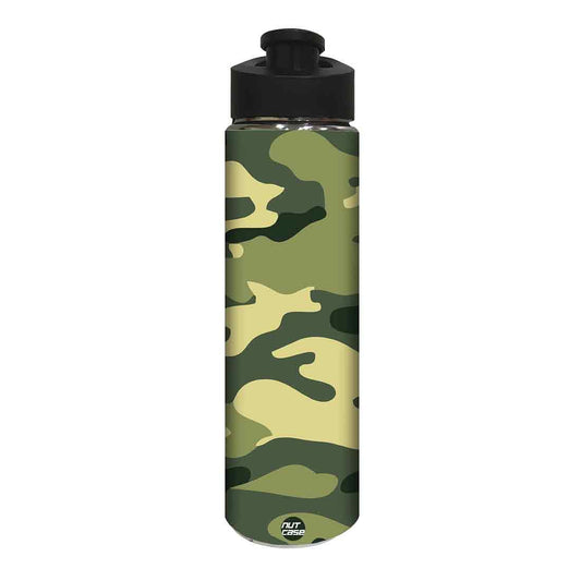 Sipper Best Sports Water Bottle for Kids - Army Nutcase