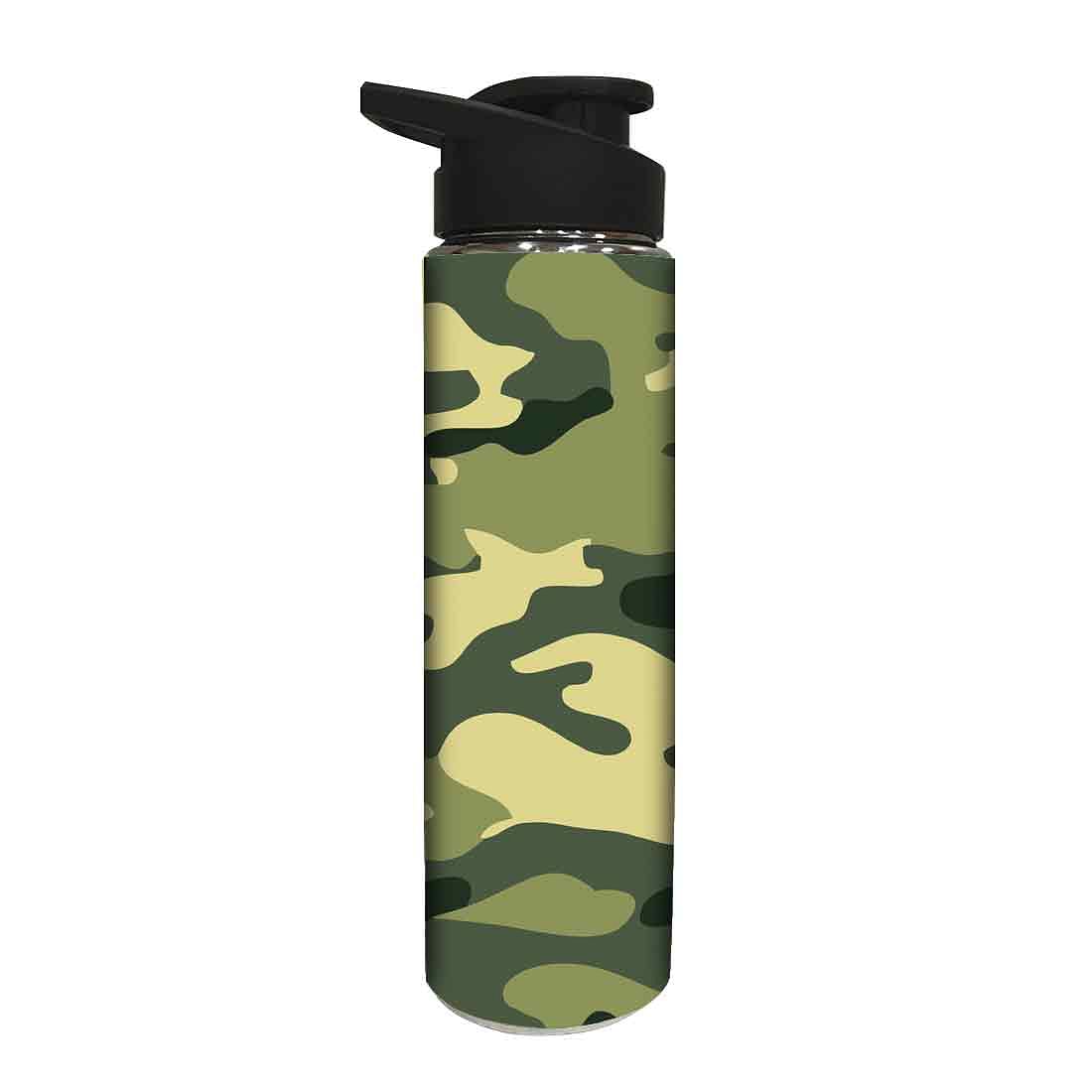 Sipper Best Sports Water Bottle for Kids - Army Nutcase