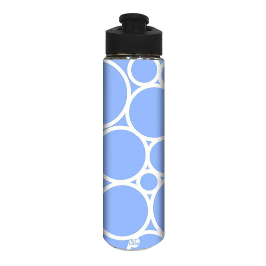 Steel Birthday Return Gifts Small Water Bottle -  White Circle Nutcase