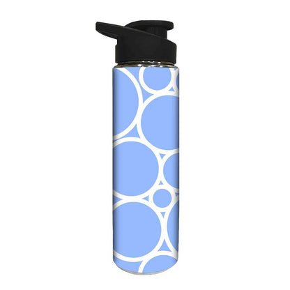 Steel Birthday Return Gifts Small Water Bottle -  White Circle Nutcase