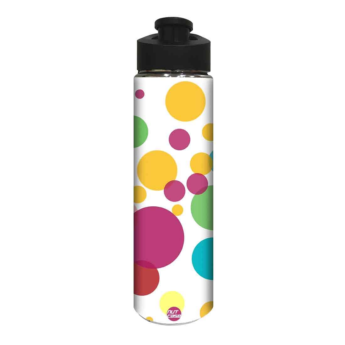 Stainless Steel Sipper Bottle -  Colorful Dots Nutcase