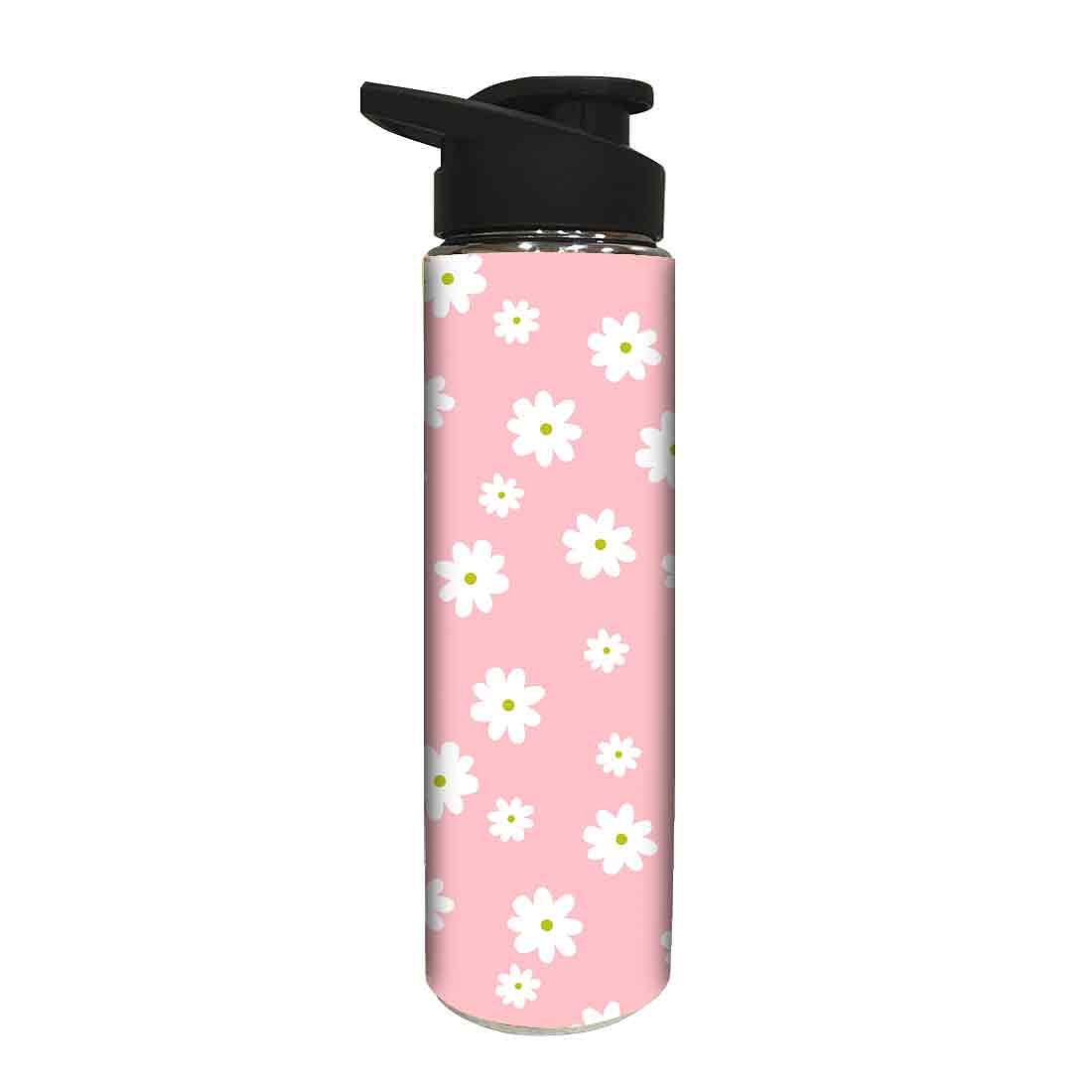 Stainless Steel Sipper Bottle -  White Floral Nutcase