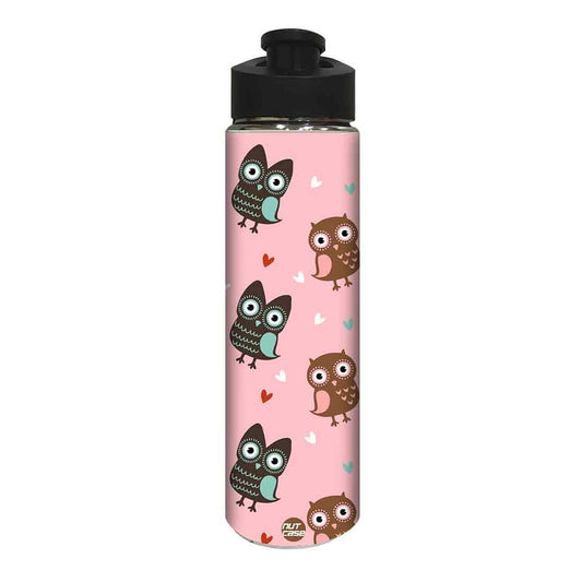 Designer Sipper Bottle for Kids -  Owl and Heart Nutcase