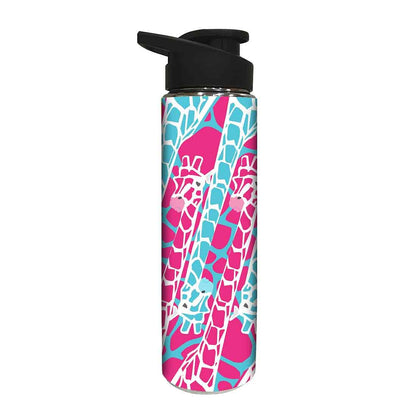Designer Stainless Steel Water Bottle -  Giraffe Nutcase