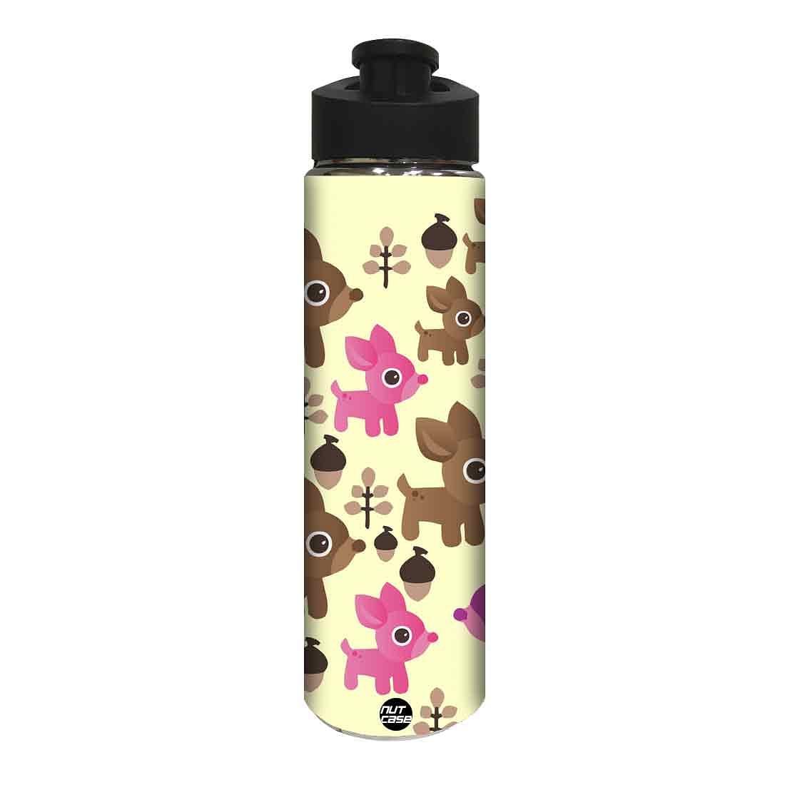 Stainless Steel Water Bottle -  Beautiful Animal Nutcase