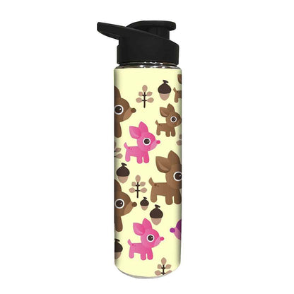 Stainless Steel Water Bottle -  Beautiful Animal Nutcase