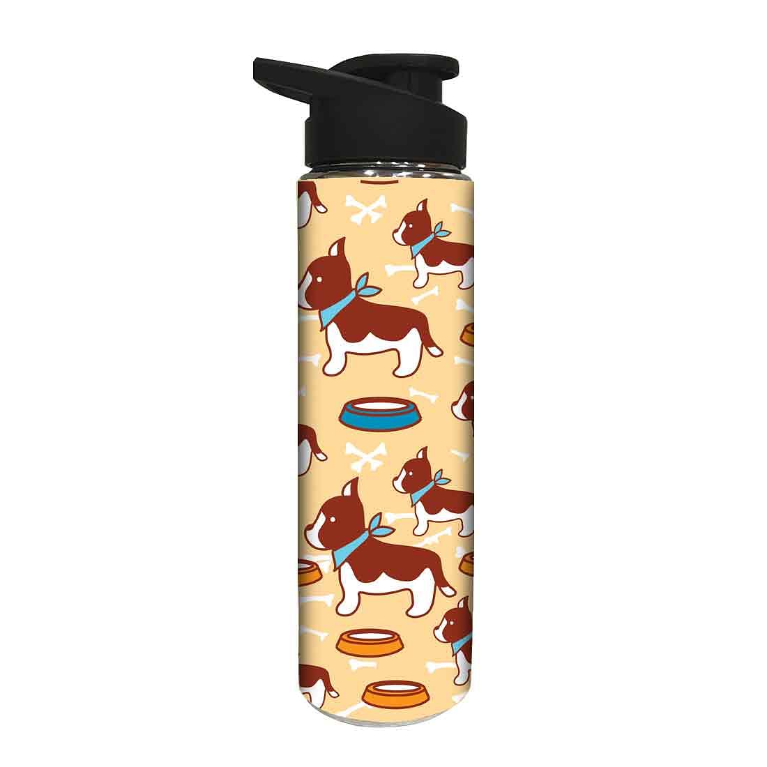 Designer Stainless Steel Sipper Bottle -  Cute Dog Nutcase