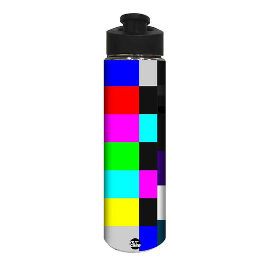 Designer Stainless Steel Water Bottle -  Colored Design Nutcase