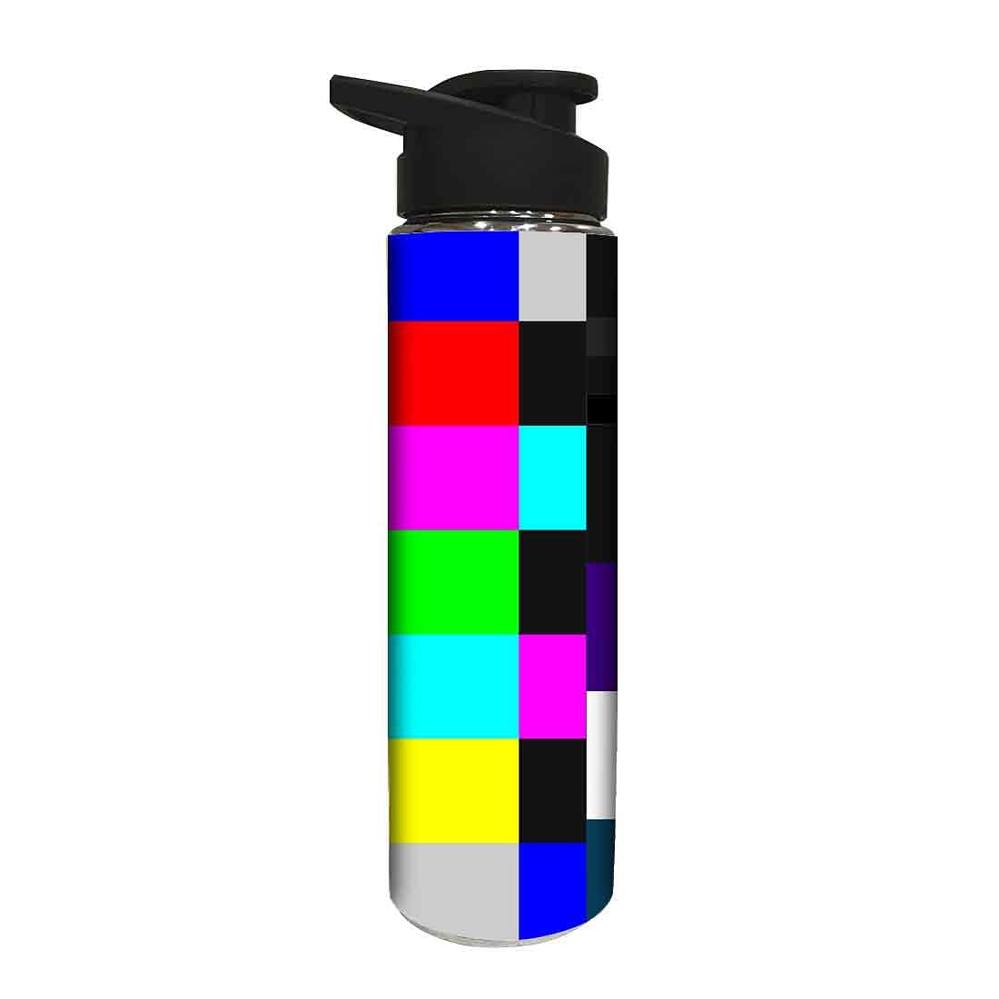 Designer Stainless Steel Water Bottle -  Colored Design Nutcase