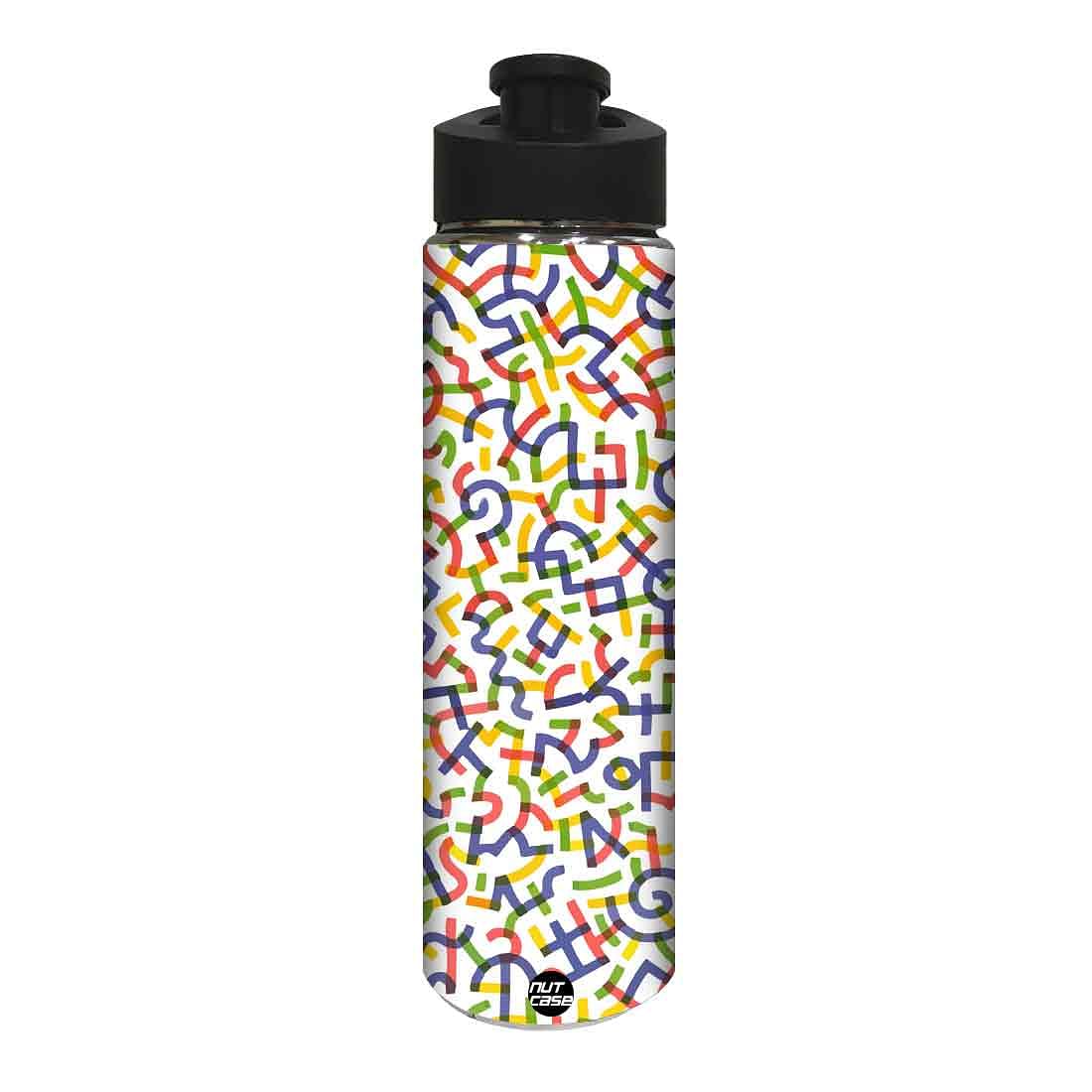 Stainless Steel Water Bottle -  Milticolor Design Nutcase