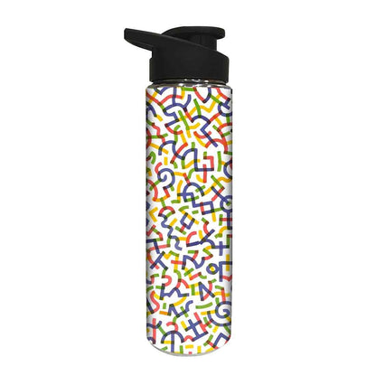 Stainless Steel Water Bottle -  Milticolor Design Nutcase