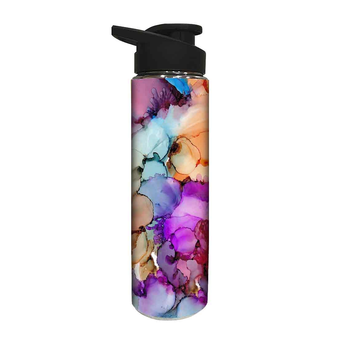 Designer Stainless Steel Sipper Bottle -  Purple Designer Nutcase