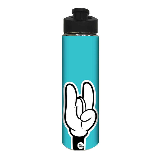 Stainless Steel Water Bottle -  Yo Yo Hand Style Nutcase