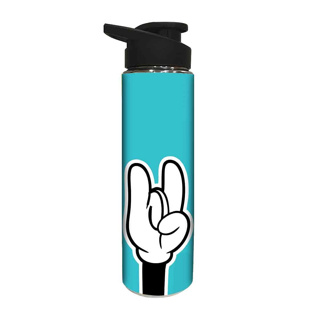 Stainless Steel Water Bottle -  Yo Yo Hand Style Nutcase