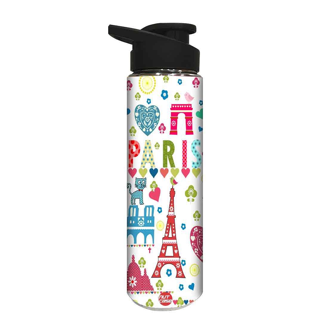 Designer Sipper Bottle for Kids -  Love Paris Nutcase