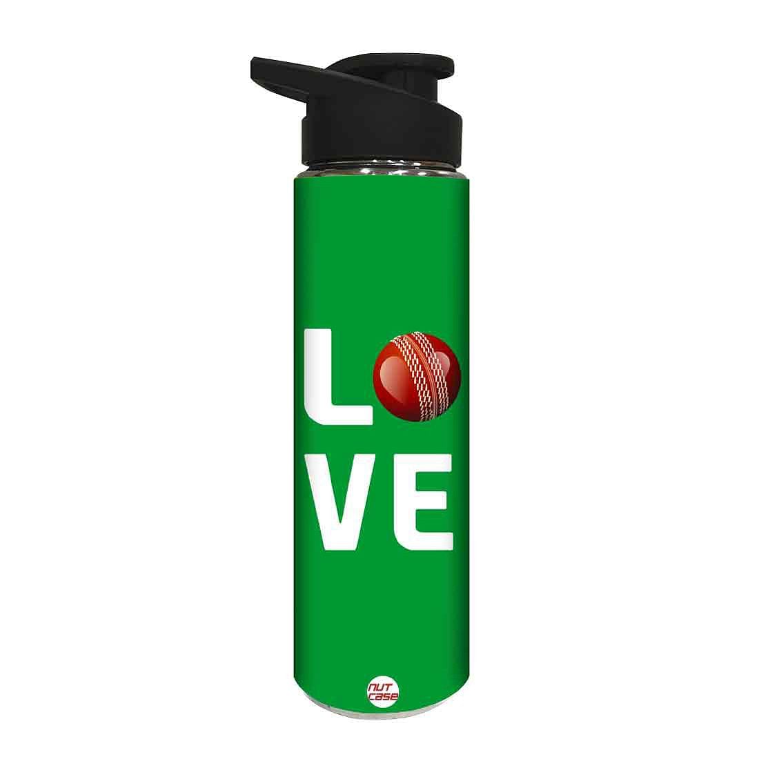 Stainless Steel Sports Bottle for Boy - Love Cricket Nutcase