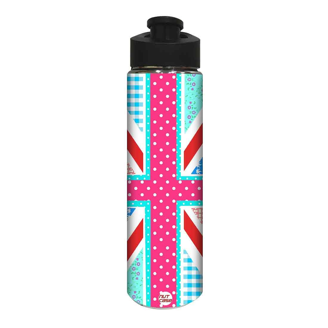 Stainless Steel Water Bottle -  Colorful Dots Pattern Nutcase