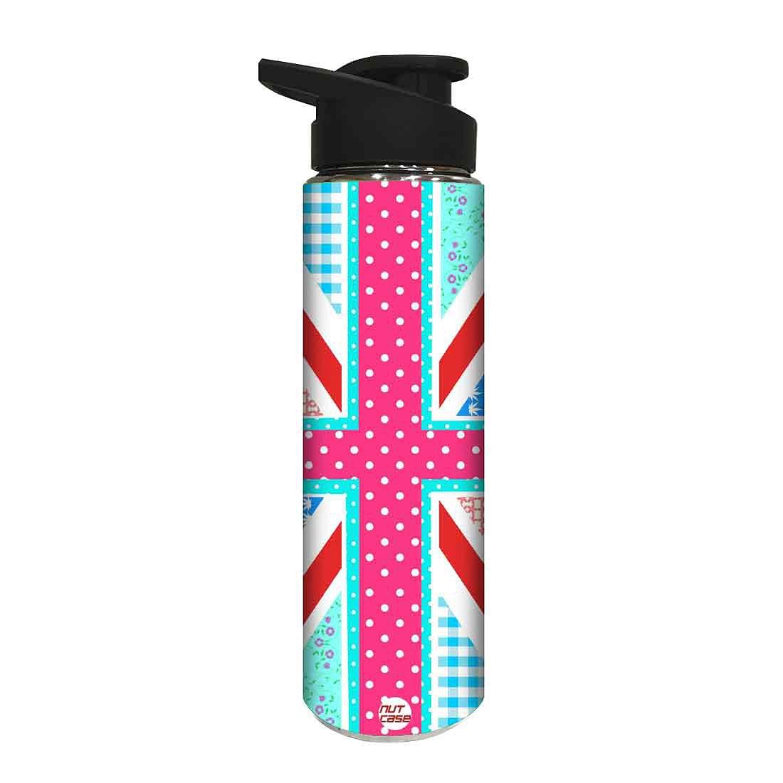 Stainless Steel Water Bottle -  Colorful Dots Pattern Nutcase