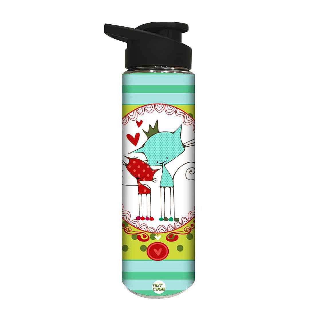 Designer Stainless Steel Water Bottle -  Beautiful Cats Nutcase