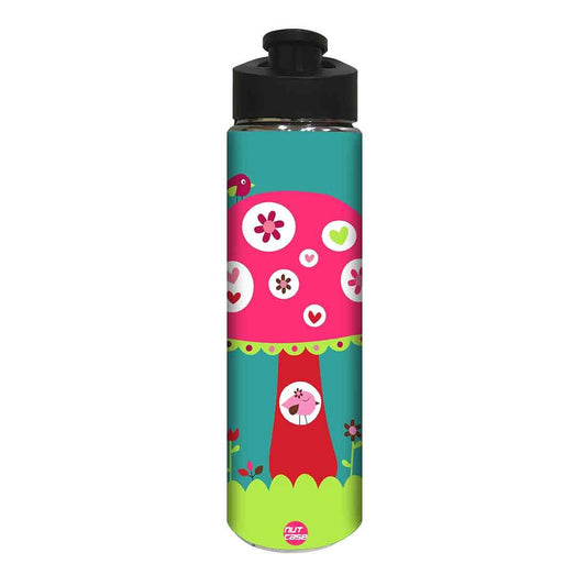 Stainless Steel Sipper Bottle -  Pink Mushroom Nutcase