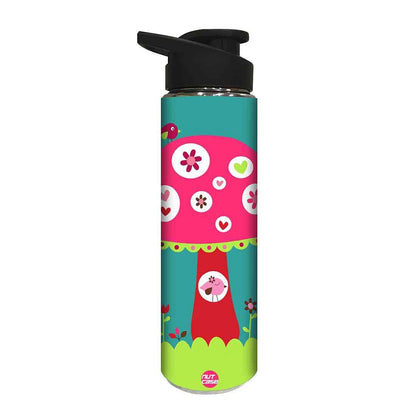 Stainless Steel Sipper Bottle -  Pink Mushroom Nutcase