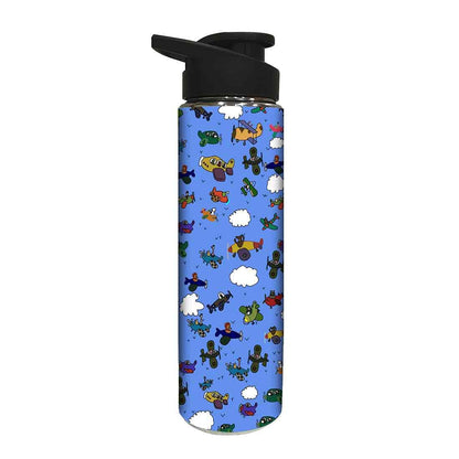 Designer Stainless Steel Water Bottle -  Aircraft Nutcase