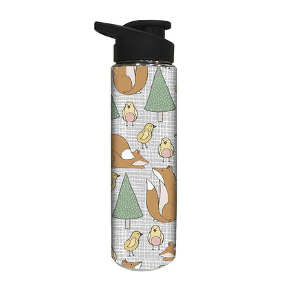 Designer Stainless Steel Water Bottle -  Chick and Christmas Tree Nutcase