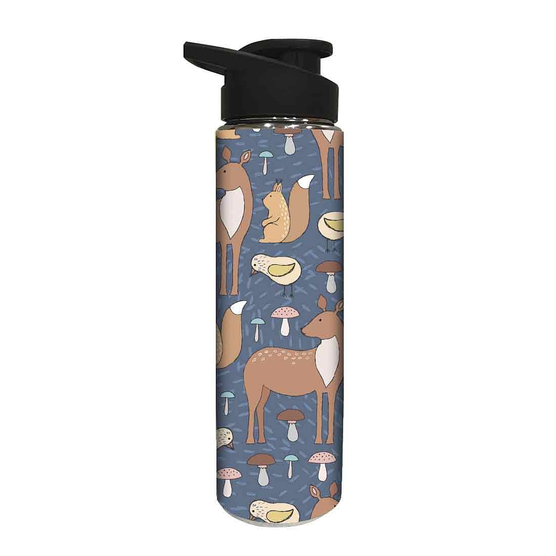 Stainless Steel Water Bottle -  Chick and Mushroom Nutcase