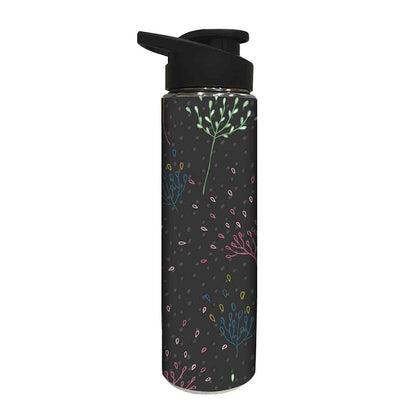 Designer Sipper Bottle for Kids -  Beautiful Green Leaf Nutcase