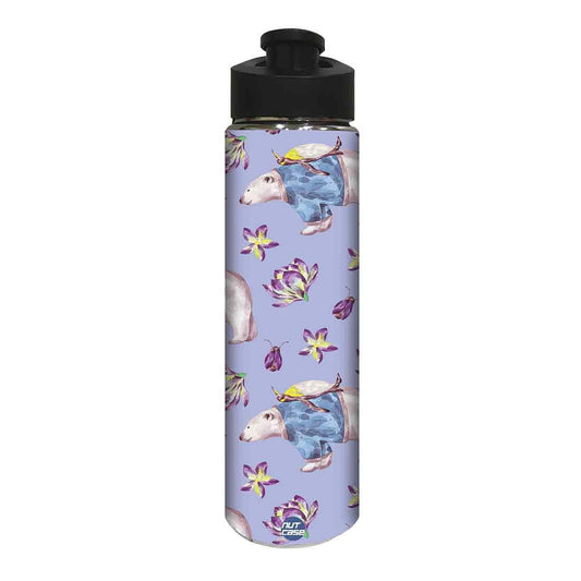 Stainless Steel Water Bottle -  Bear and Turtle Nutcase
