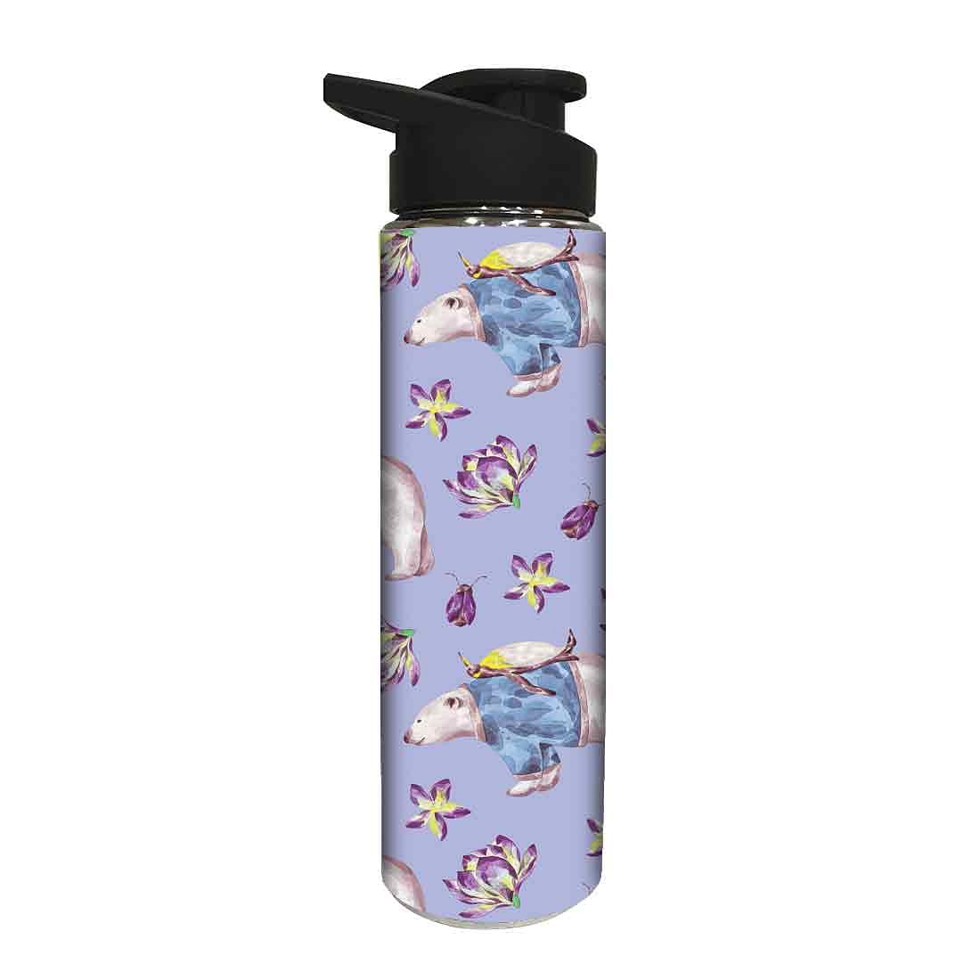 Stainless Steel Water Bottle -  Bear and Turtle Nutcase